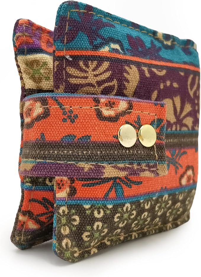 Essential Oil Storage Bag - Canvas, 6 Bottles (5ml-10ml), Ethnic Print Bohemia Style
