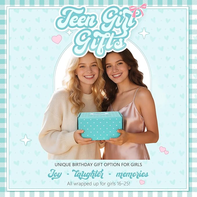 Gifts for Teen Girls, Teen Girl Gifts Trendy Stuff, Coquette Cute Bow Birthday Christmas Ideas Valentines Day Gift for Teen Girls Teenage Tween Daughter Sister Friend 14-16 16-18 Preppy Box Set