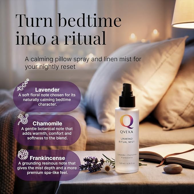 Unwind Ritual Deep Sleep Pillow Spray & Aromatherapy Mist, 4.06 fl oz | Stress relief aromatherapy mist with Chamomile & Frankincense, linen, bed & pillow sleep spray, relaxation, anytime reset.