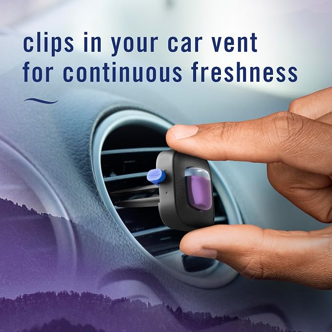 Febreze Car Mountain Scent Air Freshener Vent Clip,.07 oz,(Pack of 4)
