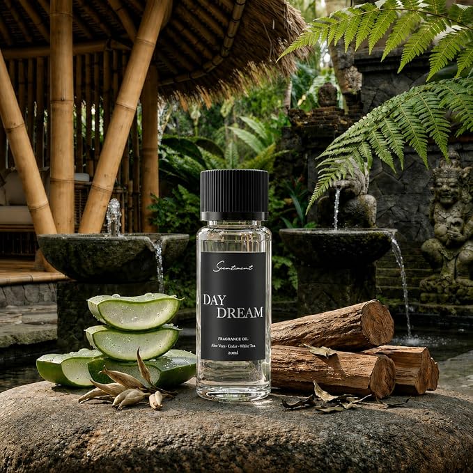 Scentiment Day Dream Diffuser Oil - Premium Hotel Scent with Notes of Aloe Vera, Cedar & White Tea Home Scent, Hotel Fragrance Oil Diffuser Refill - 0.68 fl oz (20 mL)