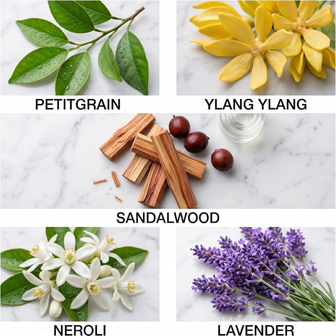 White Serenity Scent DE LUmiQUE Calming Essential Oil Blend, 100% Natural Aromatherapy Grade, 10ml / 0.34 Fl Oz