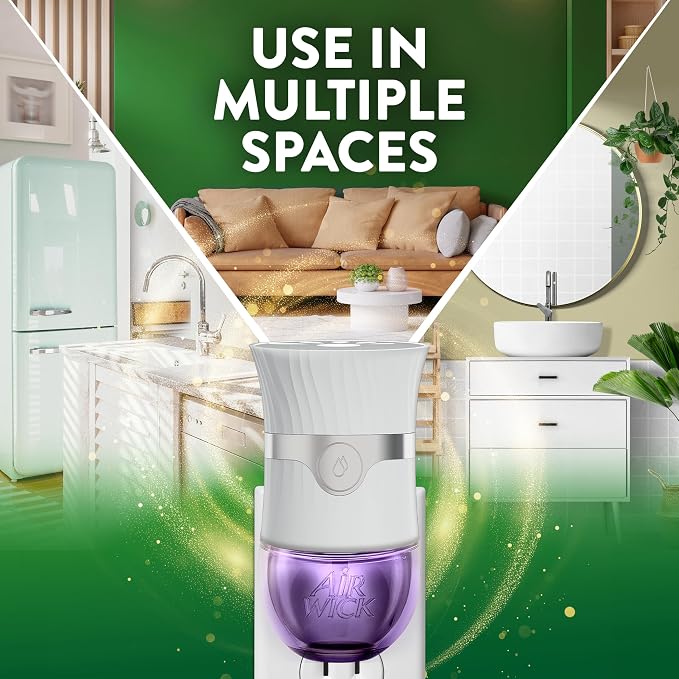 Air Wick Plug in Scented Oil Refill, 2ct, Lavender & Chamomile, Essential Oils, Air Freshener