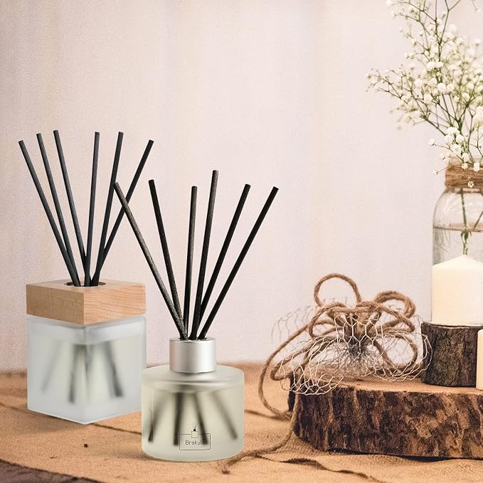 Brakula Eucalyptus & Mint Reed Diffuser Set, Home Fragrance Oil Diffuser with 8 Sticks for Room Decor, 3.4 oz/100 ml