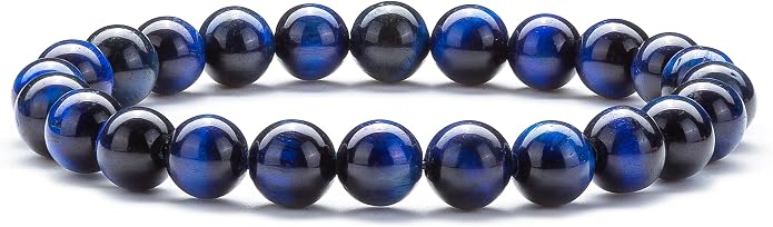 Men Women 8mm Natural Stone Lava Rock Diffuser Bracelet Elastic Yoga Agate Beads Bracelet Bangle