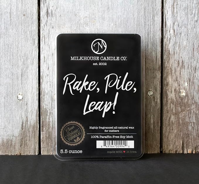 Milkhouse Candle Company Rake, Pile, Leap! Soy Wax Melts - Acorn | Fir | Harvest Apple Scented - 5.5 oz, Hand-Poured, Made in the USA