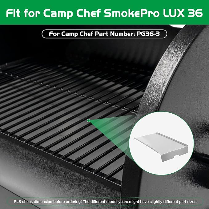 Drip Tray for Traeger 34 Pro Series Grease Pan Replacement Parts KIT0786 BCA006 Eastwood Texas Elite Pellet Smoker Grill Heavy Duty Heat Baffle Diffuser Stainless Steel BBQ Accessories