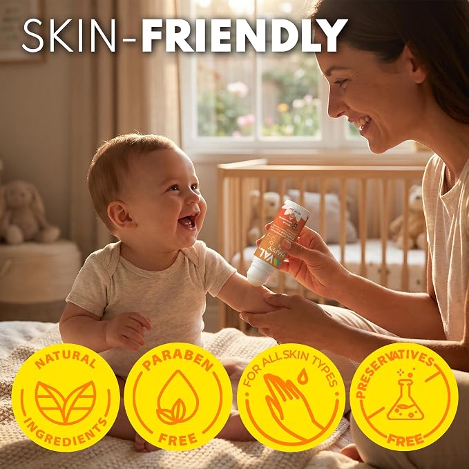 VAL Magnesium Roll-On for Kids | Gentle Zechstein Magnesium Chloride | Relaxation for Daytime & Bedtime | Calm & Mood Support | with Chamomile, Shea Butter & Essential Oils | USA Made | 3oz