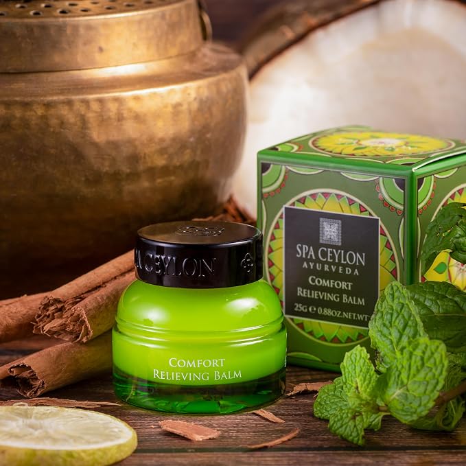 SPA CEYLON Comfort Relieving Balm | Ayurveda Herbal Balm for Rapid Relief & Everyday Comfort | Fast-Acting Formula for All Skin Types