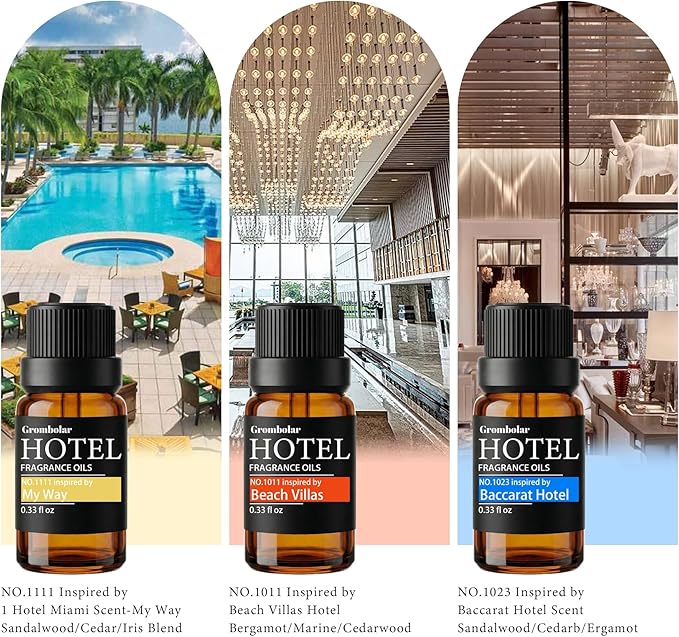 Essential Oils Set-Hotel Collection Diffuser Oil Gift Set,Premium Essential Oil for Diffusers, Home Care, Fragrance, Humidifiers