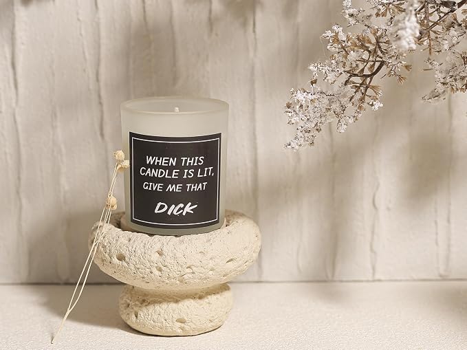 Candles for Men,Husband and Boyfriend, Funny Candles,Sex Candle,Unique Anniversary, Valentine's Day, Birthday, Christmas Gifts, Couple Gift, Single Female Bride Shower Gift, Sandalwood Candle