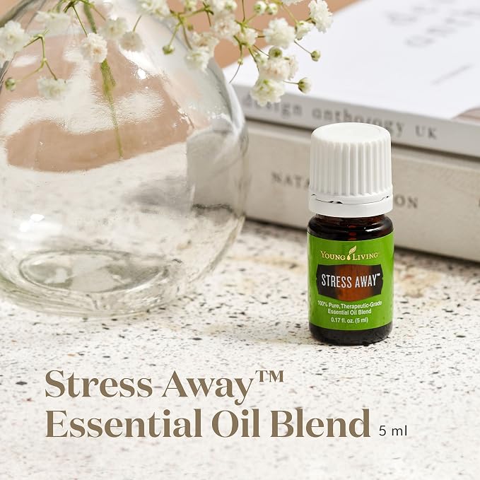 Young Living Stress Away Essential Oil Blend | 5 ml | Sweet Lime & Vanilla Aromatherapy Oil for Diffusers, Massage & DIY Blends | Relaxing Fragrance for Home, Office & Everyday Aromatic Use