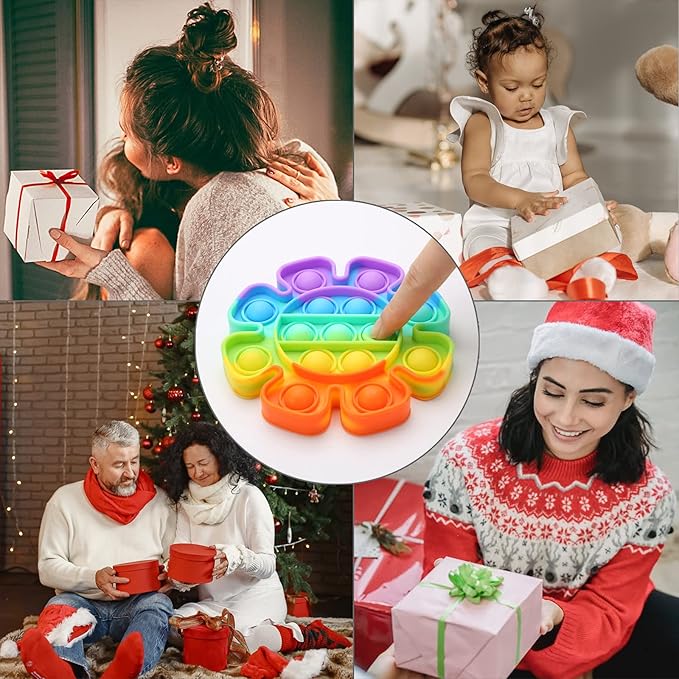 Fidget Simple Fidget Pack, 35pcs Fidget Toys Set with Popping Fidget Sensory Toys for Kids and Adults, Stress Relief Kit Gifts for Party Favors Classroom Prizes Easter Basket Stuffers Egg Fillers