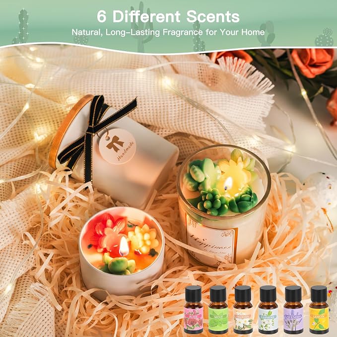 Candle Making Kit for Adults & Beginners - 103Pcs All-in-One DIY Candle Supplies with 1200g Natural Soy Wax, DIY Candle Making Supplies with Digital Wax Warmer | Perfect for Home Craft & Gifting