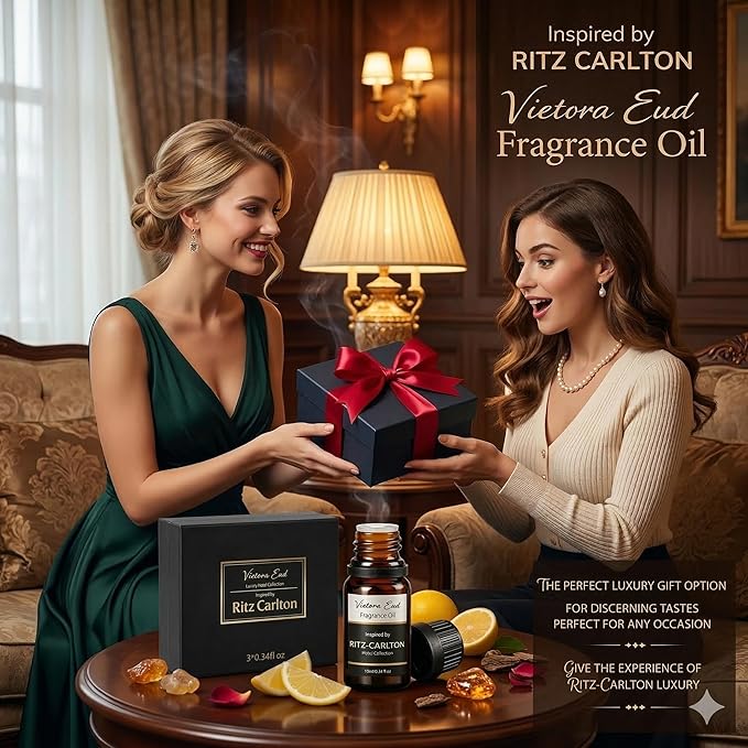 Luxury Hotel Collection Diffuser Oil(3x0.34 fl oz) Inspired by Ritz-Carlton |Essential Oil for Diffuser,Humidifier,Aromatherapy,Candle and Soap Making,Gift for Women