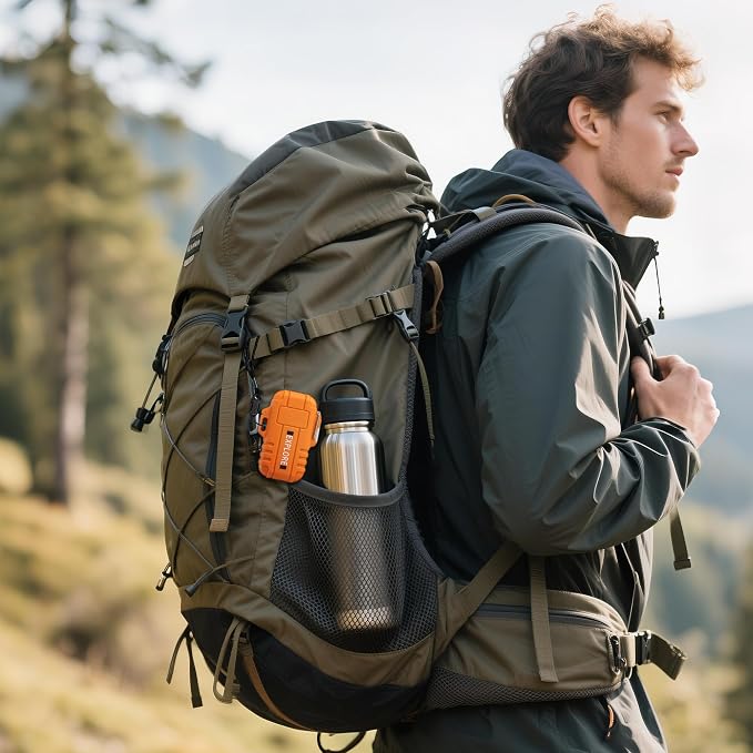 LcFun Electric Lighter USB C Rechargeable Plasma Lighter Windproof Flameless Arc Lighters, Waterproof Matches for Camping Hiking Hunting, Survival Tactical Gear Gifts for Men Fathers Husband