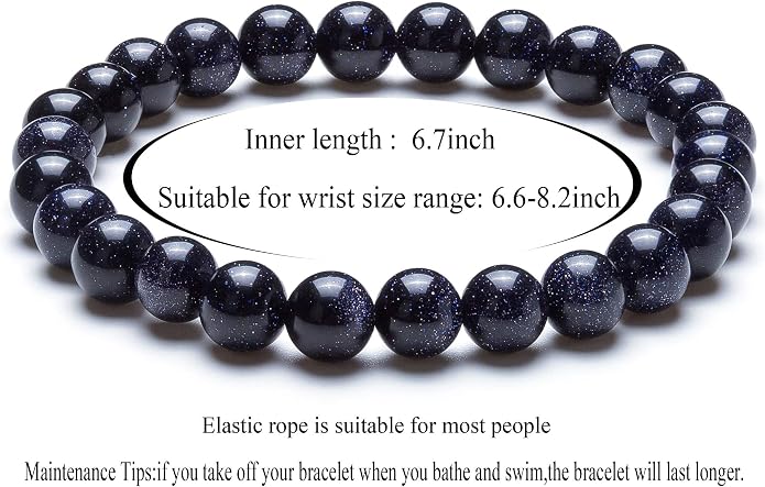 Men Women 8mm Natural Stone Lava Rock Diffuser Bracelet Elastic Yoga Agate Beads Bracelet Bangle