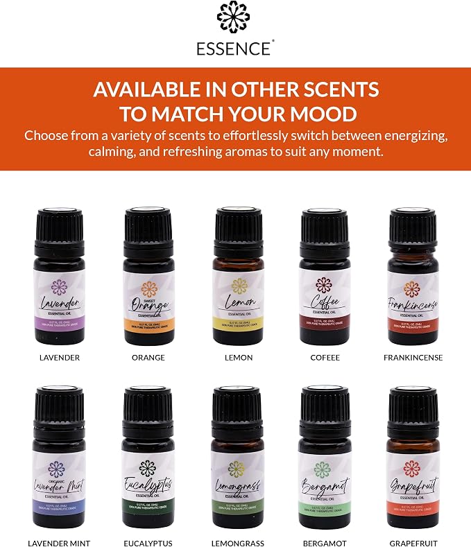 Essence Orange Essential Oil, 5 ml | Aromatherapy Oil for Diffusers & Personal Use | Natural Fragrance for Relaxation, Clarity & Wellness | Made in USA | Sweet & Refreshing Scent