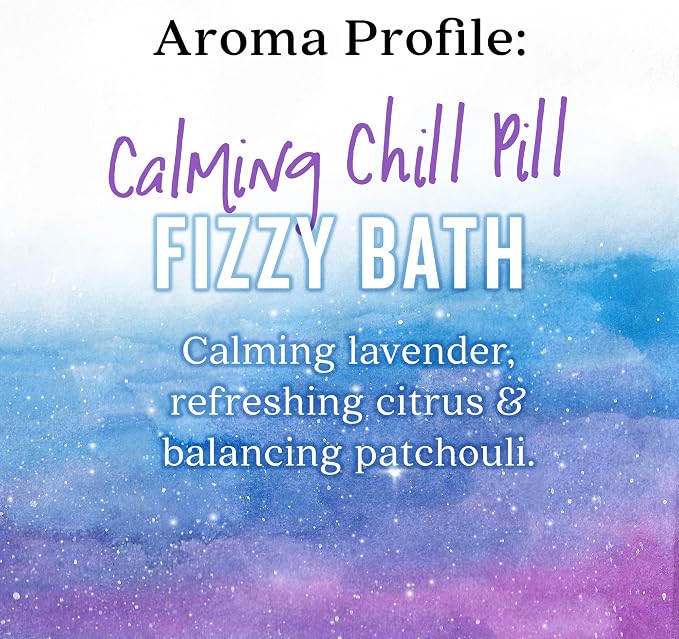 Aura Cacia Calming Chill Pill Fizzy Bath 2.5oz (Pack of 2)