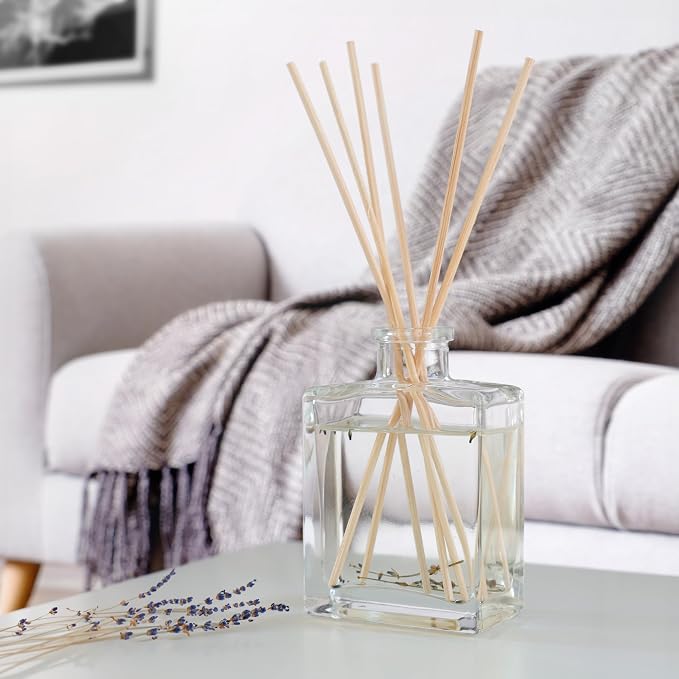 Urban Naturals Lilac Blossoms Reed Diffuser Set | Made with Essential Oils & Real Botanicals | Lily of The Valley, Violets & Lilac | Made in the USA