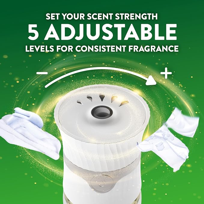 Air Wick Plug-In Scented Oil Refills, 4 Count, Fresh Linen, Air Freshener, Essential Oils
