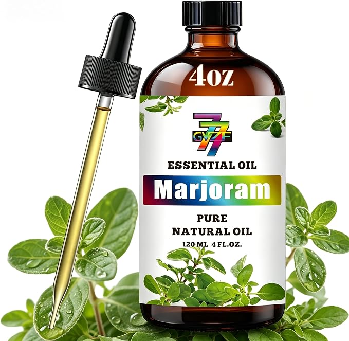 Marjoram Essential Oil, Marjoram Oils, for Diffuser, Massage, DIY Candles, Soap, Humidifier, Gift, Essential Oil, GV77ZF Marjoram Fragrance Oil - 4 fl oz (120 ml)