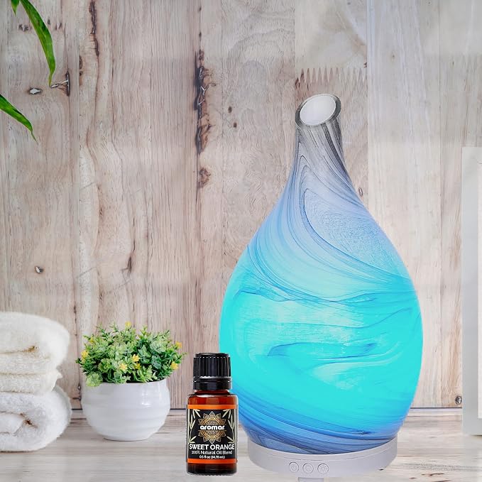 AROMAR Premium Essentials Oils for Aromatherapy, Diffusers, and Therapeutic Bath, Plant-Based Natural and Organic Oil, Light Fresh Fragrance for DIY, Personal, or Professional Use. Seeet Orange