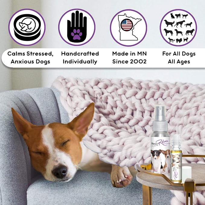 The Blissful Dog All Natural Basenji Relax Dog Aromatherapy Spray