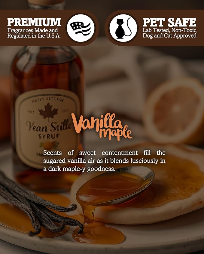 Vanilla Maple Soy Votive Candles - Scented with Natural Fragrance Oils - 6 Beige Natural Votive Candle Refills - Bakery & Food Collection