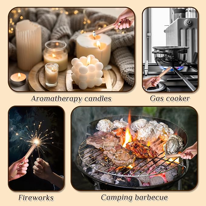 2 PCS Candle Lighter,Windproof Flameless Electric Lighter with LED Power Display ＆ Safety Switch, Upgraded Plasma USB Rechargeable Lighters for Birthday Camping BBQ (Champagne Gold)