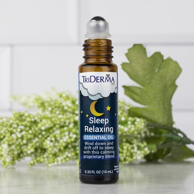 TriDerma Sleep Relaxing Essential Oil Bedtime Blend with Calming Lavender