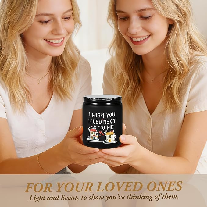 Birthday Gifts for Women, Christmas Anniversary Valentine's Day Wedding Gift for Her, Romantic Present for Girlfriend, Mom, Sisters, Wife, Daughter, Friend, Funny Lavender Scented Candle - Black