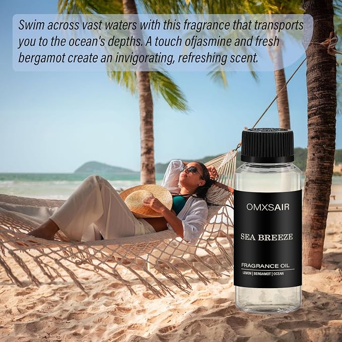 Hotel Diffuser Oil Inspired by The Ritz Carlton Hotel Scent 120ml/4.1 Fl oz -Essential Oil Diffuser Refill-Lemon Bergamot Ocean-Long Lasting HVAC Diffuser Oil for Home & Spa Use