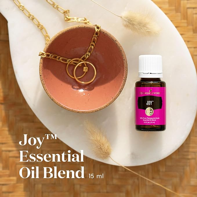 Young Living Joy Essential Oil Blend | 5 ml | Diffuse, Topical, or Natural Perfume | Floral & Citrus Aromatherapy | Soothing & Calming Aroma | Uplifting Spa-Like Scent