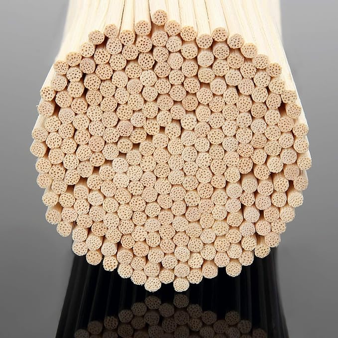 TOMCENXI 120PCS Reed Diffuser Sticks,7.5 Inch Natural Rattan Sticks,Essential Oil Aroma Diffuser Replacements Sticks