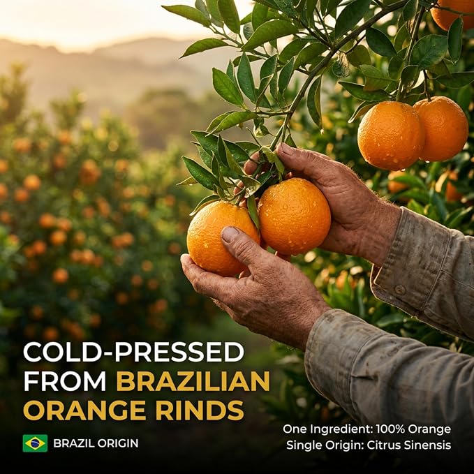 100% Pure Sweet Orange Essential Oil 4 FL OZ – Essential Oil for Citrus Scent, Aromatherapy, Diffuser, Skin, Home Freshener, Therapeutic Grade, Premium Quality with Glass Dropper