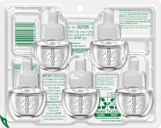 AIR WICK Scented Oil - Vibrant Refill Rainforest Kiwi & Passionfruit 5 ct.