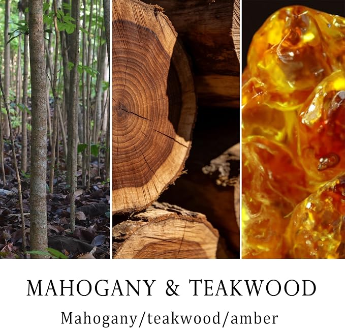 MILIVIXAY Candle for Men Mahogany & Teakwood Scented Classic 9oz Jar Single Wick Candle, Soy Wax Candles for Consistent Burn, Over 50 Hours of Burn Time, Ideal for Creating Relaxing & Holiday Gifting.