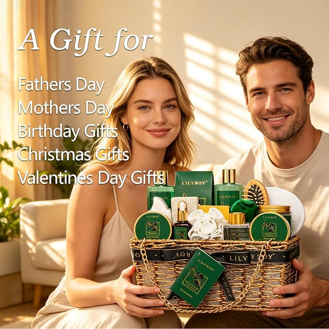 Spa Skin Care Gifts Set - 18Pcs Luxurious Spa Gift Baskets for Women & Men