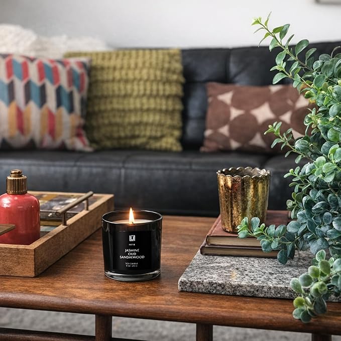 Lulu Candles | Citrus Mint | Smells Fresh & Citrusy | Luxury Scented Soy Jar Candle | Hand Poured in The USA | Highly Scented Long Lasting (9 Oz.)