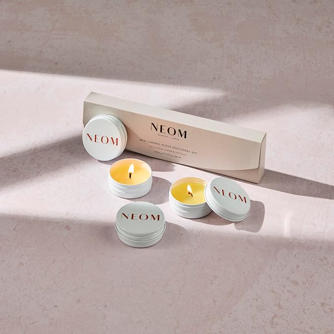 NEOM- Mini Candle Scent Discovery Set | x4 20g Mini Candles | 100% Natural Fragrance