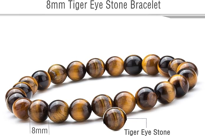 Men Women 8mm Natural Stone Lava Rock Diffuser Bracelet Elastic Yoga Agate Beads Bracelet Bangle