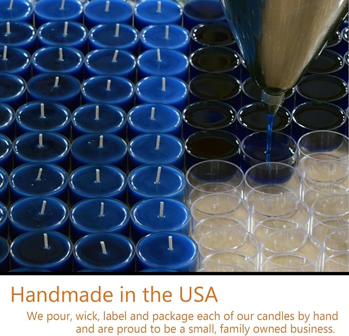Lemon Verbena Scented - Soy Tealight Candles, 12 Pack - Highly Scented - Handmade in The USA - Candeo Candle - Summer Scents