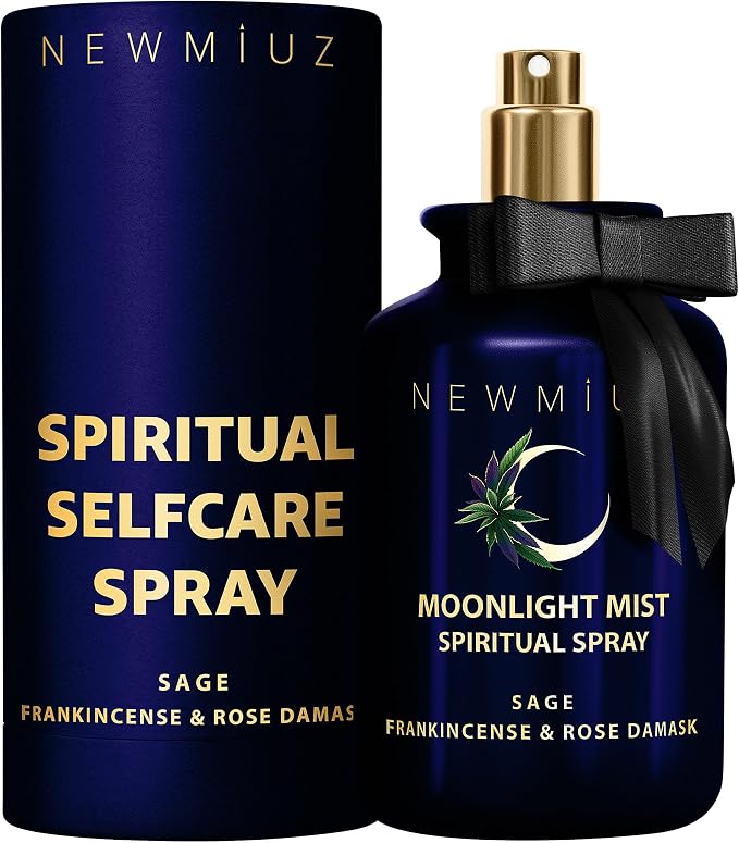 Clearing Sage Smudge Spray Mist Spiritual Aromatherapy for Stress Relief Success Prosperity Frankincense Rose Natural Essential Oils Destress Gift
