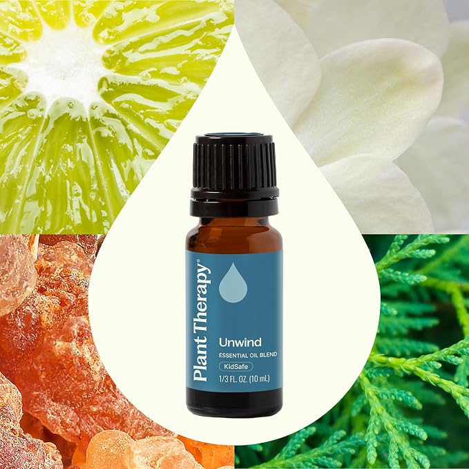 Plant Therapy Unwind Essential Oil Blend 10 mL (1/3 oz) 100% Pure, Undiluted, Natural Aromatherapy