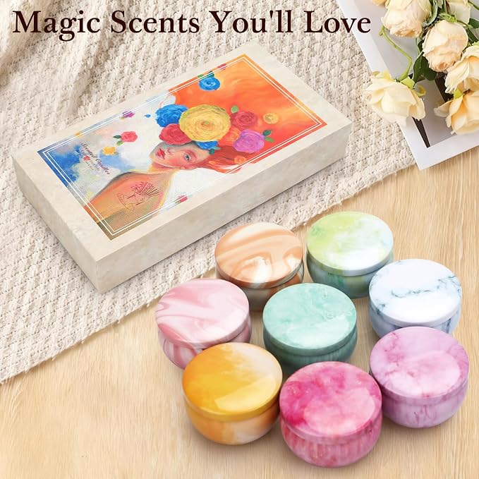Aromatherapy Candle Gift Set for Women, Pack of 2, 16 Pack Fruity Floral Soy Wax Candles
