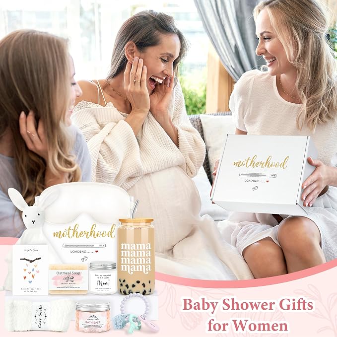New Mom Care Package After Baby New Mom Gift Basket for Women After Birth Postpartum Gifts for Expecting Moms Baby Shower Gifts for Mommy To Be Cool Presents for Mother To Be First Time Moms Gift Set