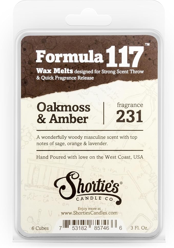 Shortie's Candle Company Earth Premium Wax Melts Variety 3 Pack - 9 Oz., Strong & Long Lasting, Non-Toxic - Made with Essential & Natural Oils - Formula 117