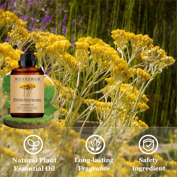 Helichrysum Essential Oils 240ML, Pure Helichrysum Essential Oil for Aromatherapy Diffuser - 8 Fl Oz