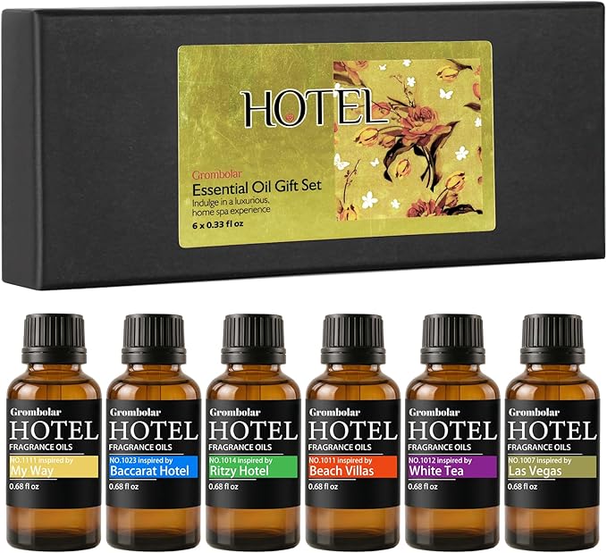 Essential Oils Set-Hotel Collection Diffuser Oil Gift Set,Premium Essential Oil for Diffusers, Home Care, Fragrance, Humidifiers